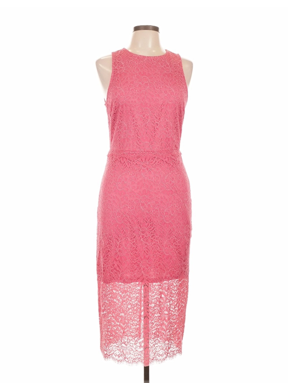 H&M Pink Lace Midi Cocktail Dress